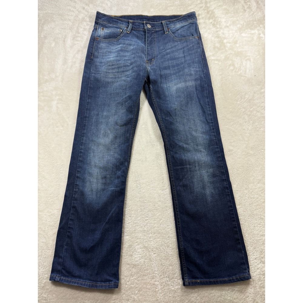 Levi's Mens 527 Slim Bootcut Stretch Blue Denim Jeans W32 L30 Meas: 32x30